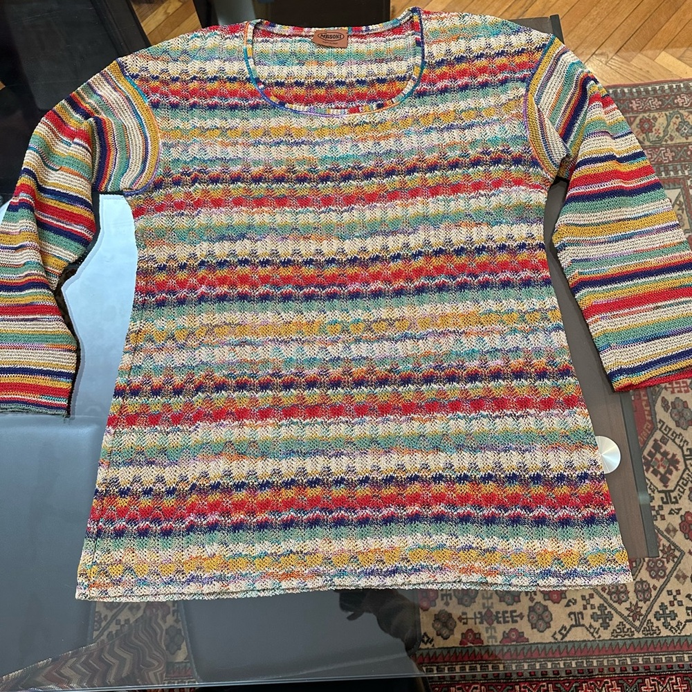 Missoni crochet sweater